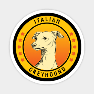 Italian Greyhound Dog Portrait Magnet